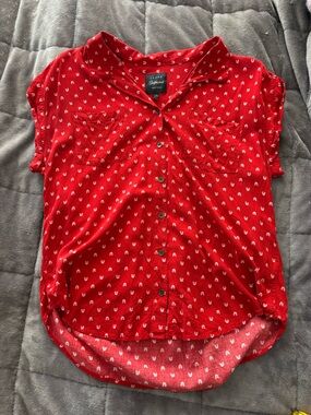 JACHS Girlfriend Short Sleeve Button-Up Shirt